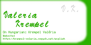 valeria krempel business card